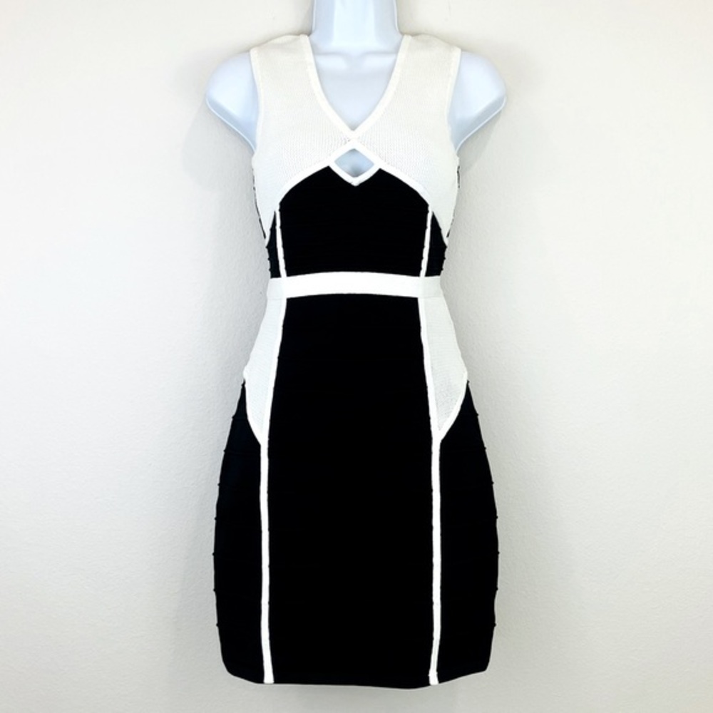 NWOT Hot Miami Styles Color Block Cutout Dress